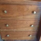 Asymmetrical cabinet and chest of drawers