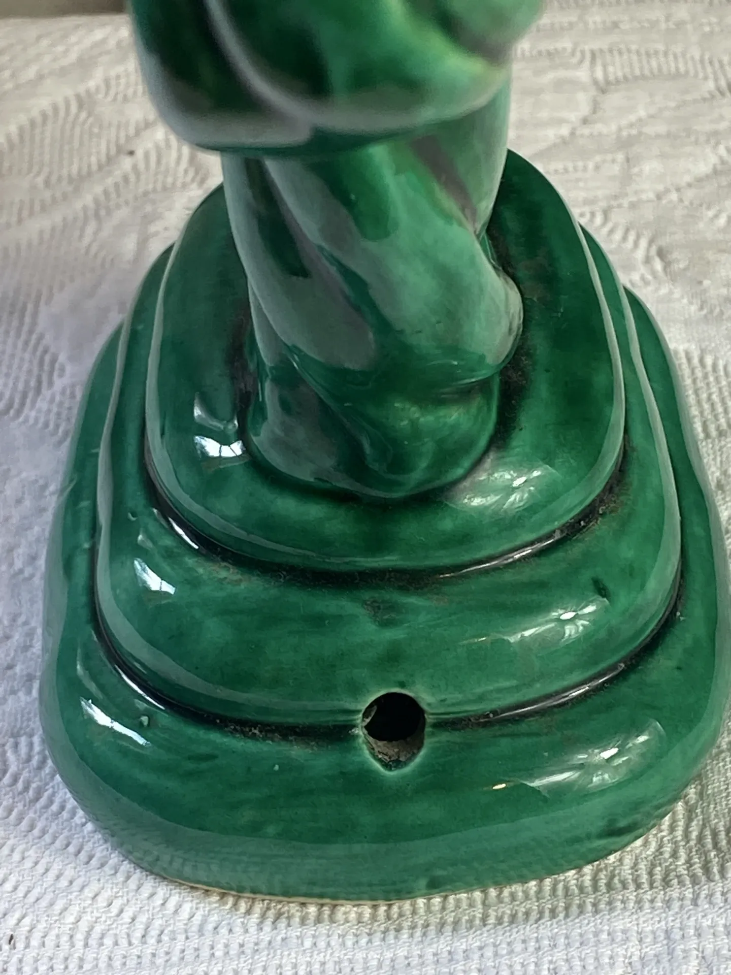 Glazed ceramic chandelier
