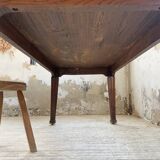 Solid oak farmhouse table 185cm