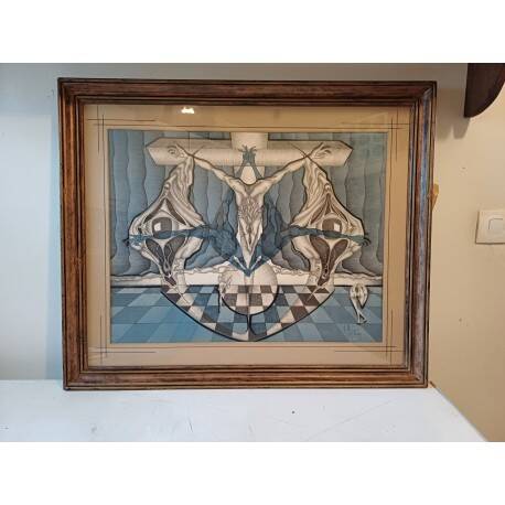 Lithograph by J.M. Sostras