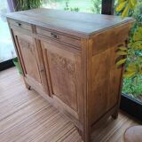 Parisian art deco sideboard in natural chestnut