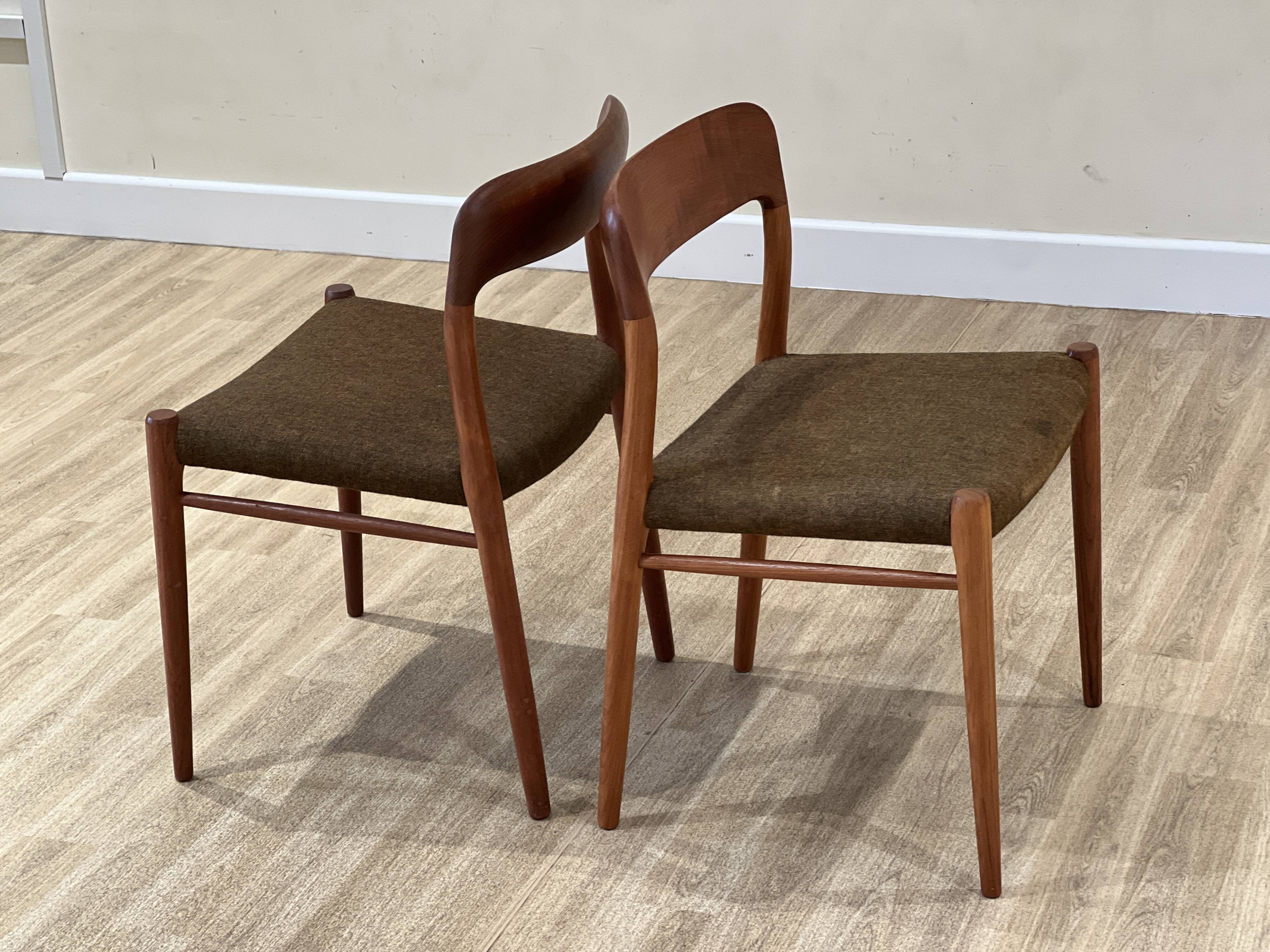 Niels Otto Møller chairs (Model 75) 10 chairs