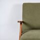 Fauteuil vintage B-310 Var des années 60 en velours vert olive