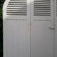 Arched shutters oak louvers H226xW277 4 leaves