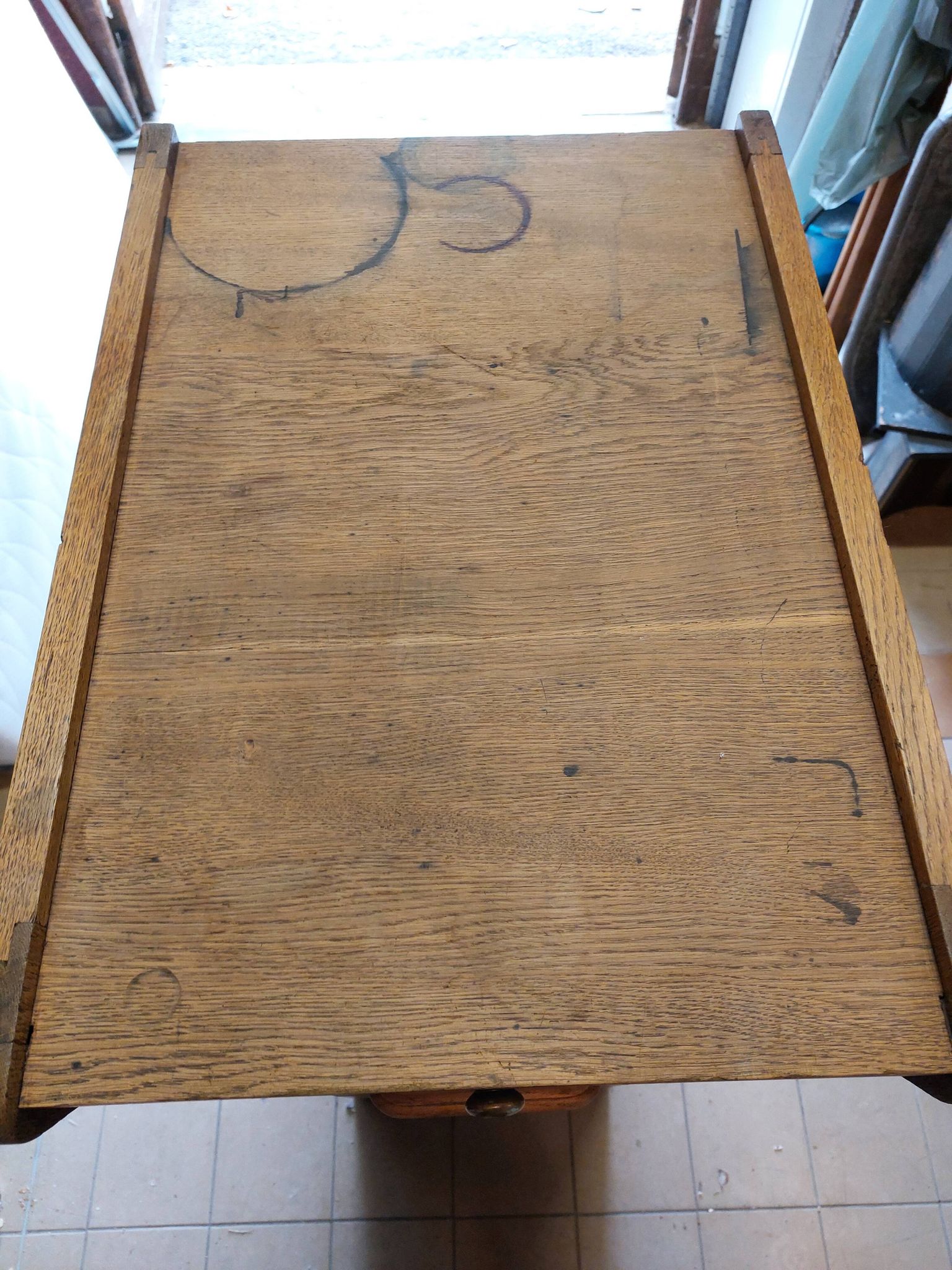 Antique trade furniture - oak filing cabinet - 1930s/40s