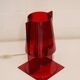 Red plastic Kartell table lamp - model Take - design by Ferruccio Laviani