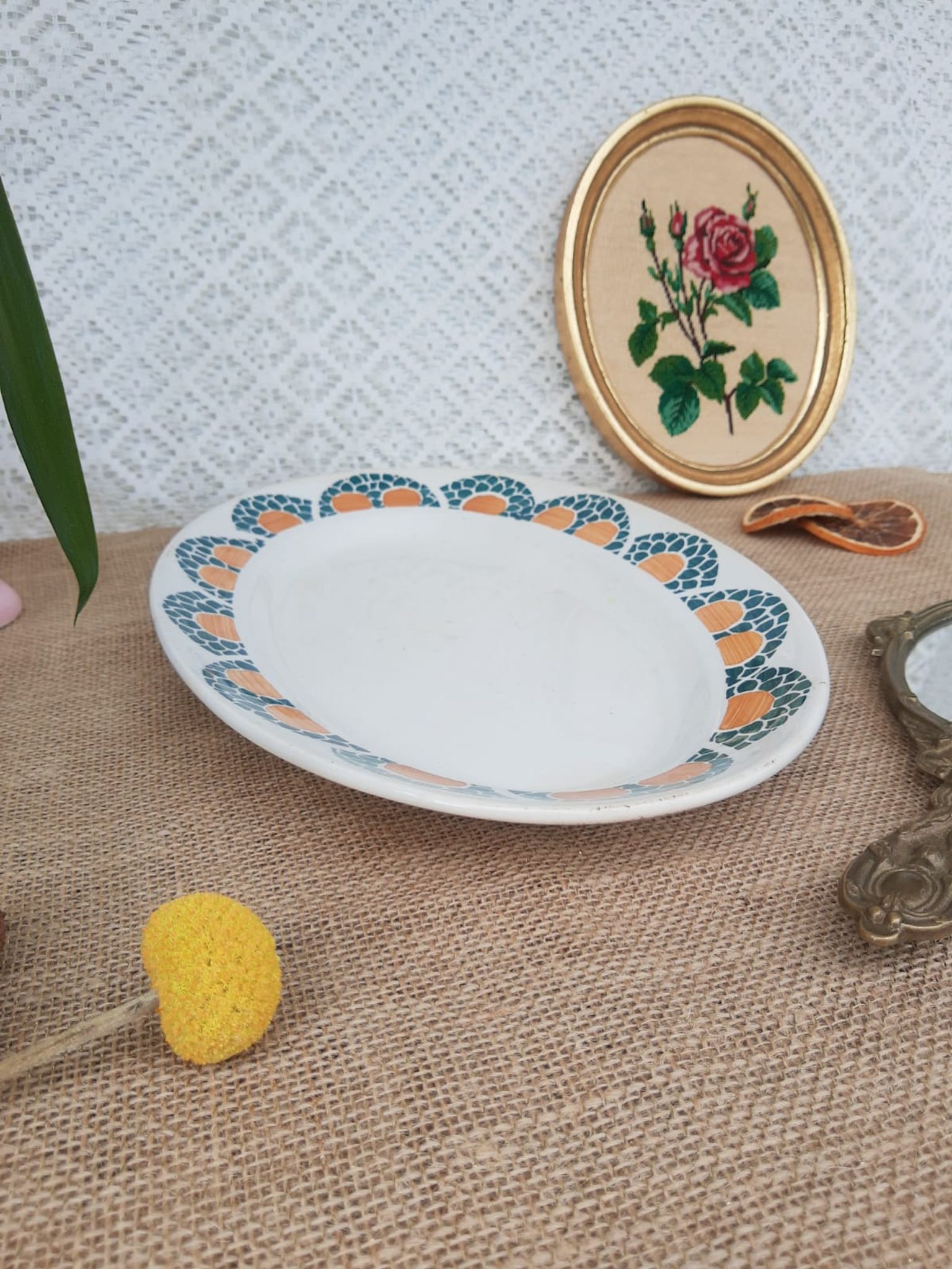 Serving dish Faiencerie new Givors France Jane