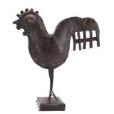 Brutalist metal bird, 80s