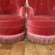 Pair of toadstool armchairs