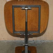 Six vintage mid-century modern folding stadium seats with new bases.