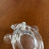 Cendrier vintage en forme d'ours en cristal de Vannes