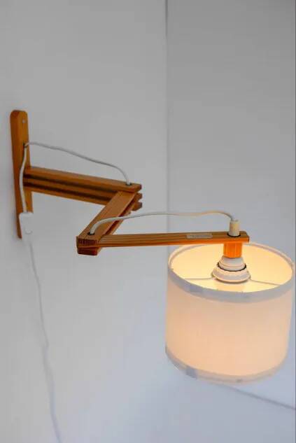 Mid-century Modern Scandinavian Accordion Wall Lamp, 1970s