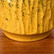 Danish studio pottery vase from the mid-20th century by Ernst Pottery, Faxe, 1960s.