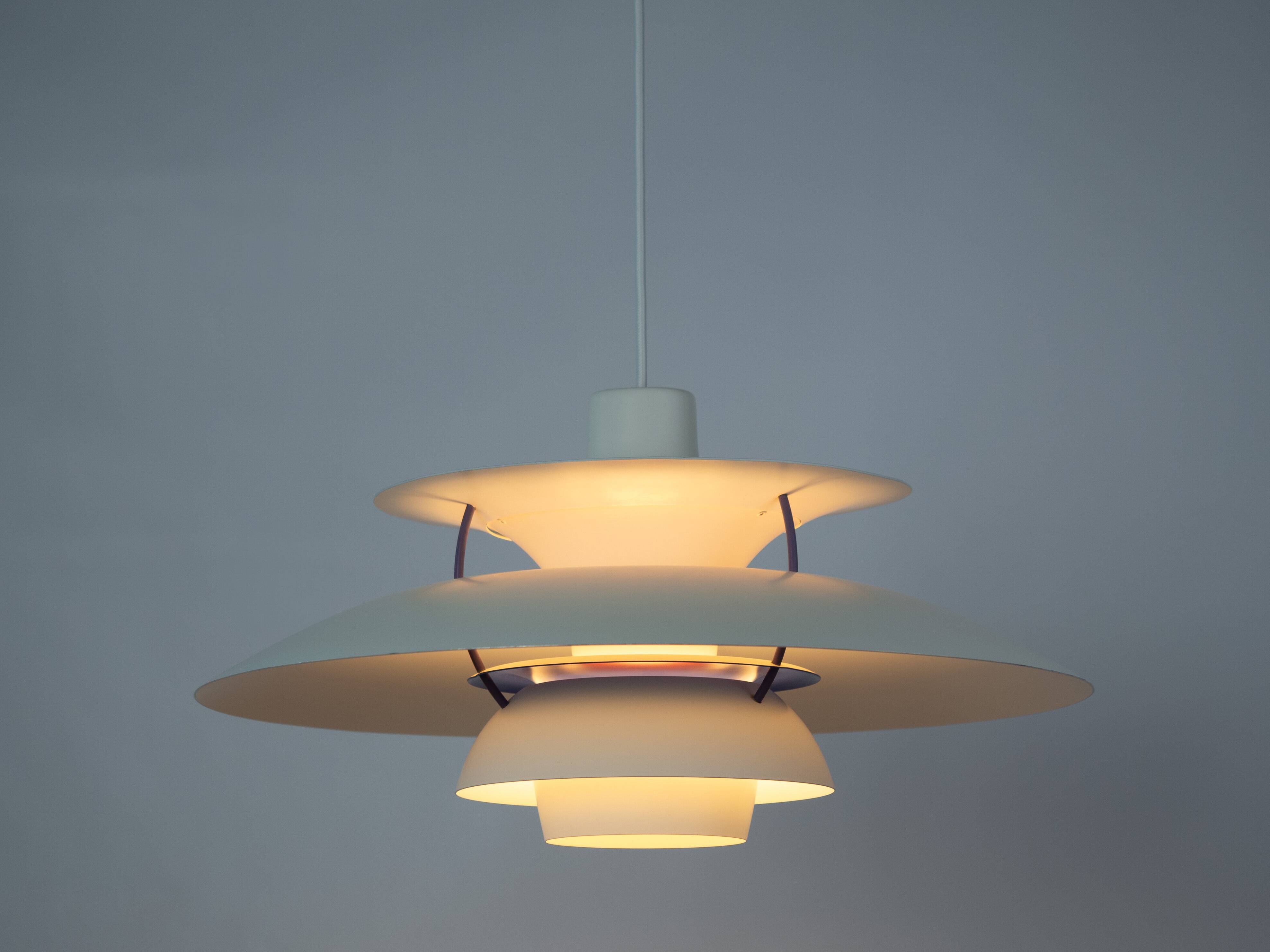Danish vintage pendant lamp PH 5 by Poul Henningsen, Louis Poulsen, 1958