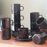 Ensemble tasses et sous tasses Arcoroc