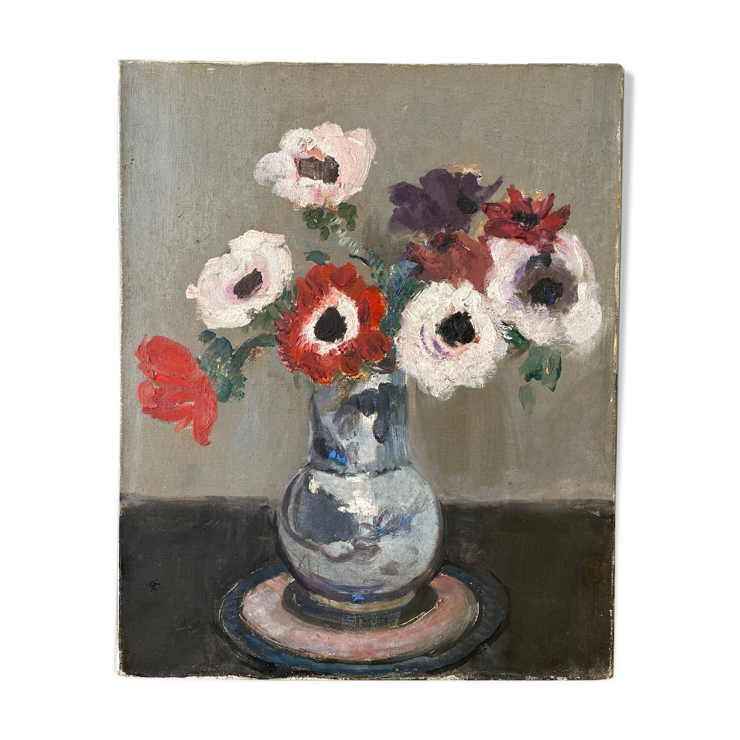 Tableau ancien, nature morte, début XXème
