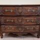 Curved Lyonnaise chest of drawers Louis XV period in solid walnut circa 1750
