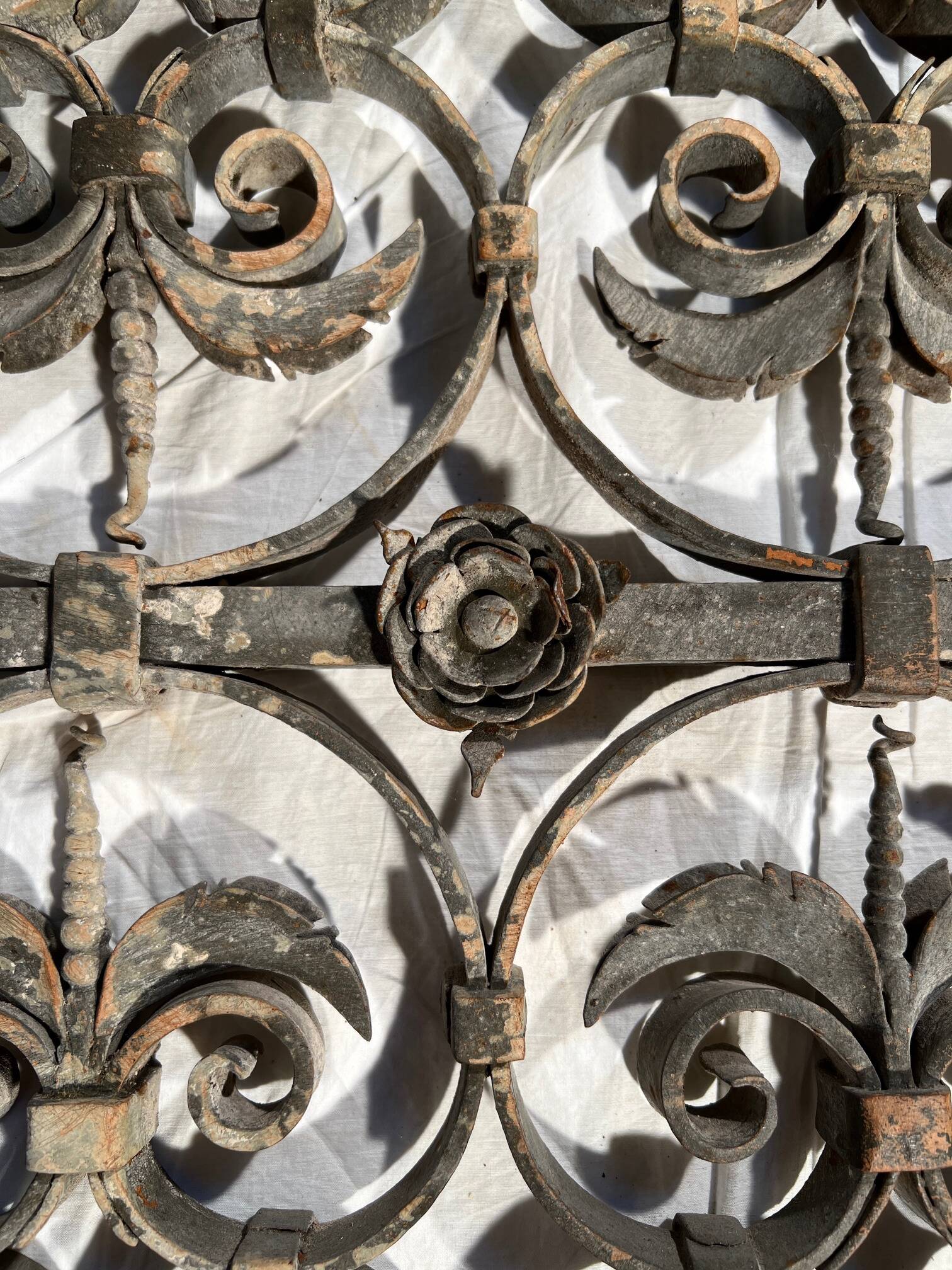 17th century wrought iron railing, balcony barrier railing