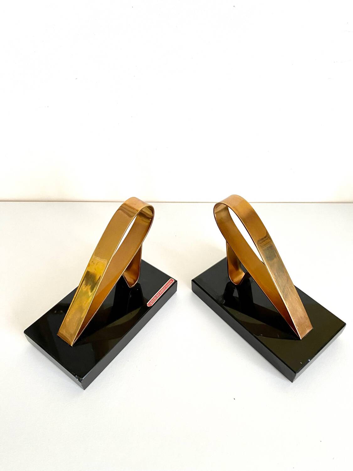 Art Deco bookends - Gold Starry, 20th century