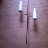 60's teak wall light from Maison Lunel