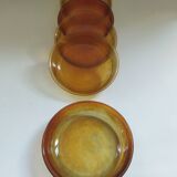 Arcoroc Sierra amber skullcap plates