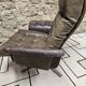 Vintage leather lounge chair 1960