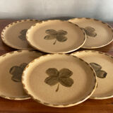 Sarreguemines clover dessert plates