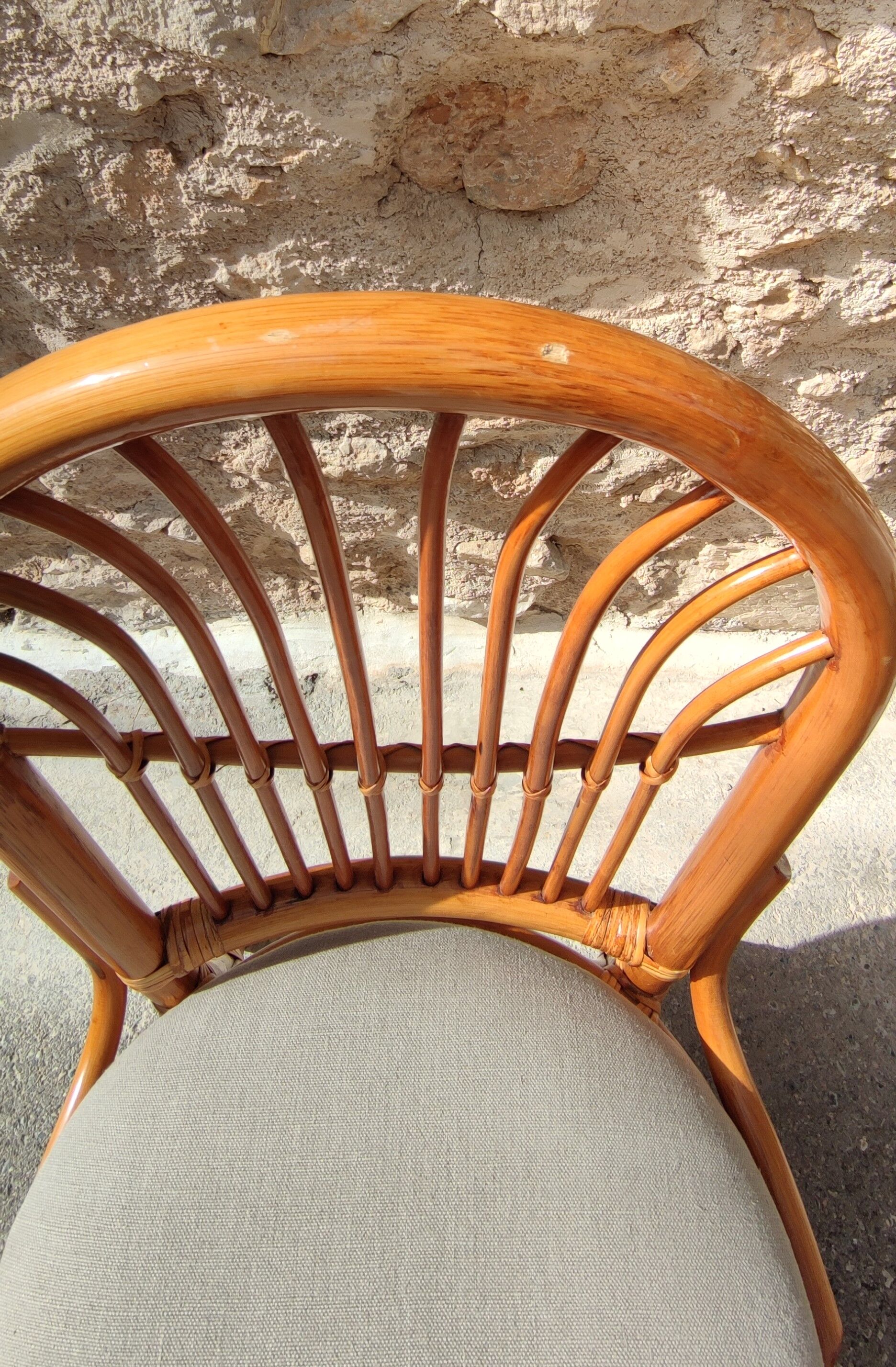 Chaises rotin et bambou
