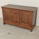 Antique solid wood workbench, dough cabinet from the 18th century.