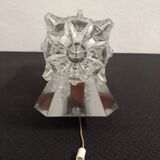 Space Age double glass wall lamp by Raak, Netherlands circa 1970