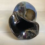 Iridescent modernist vase by Thomas Buxo