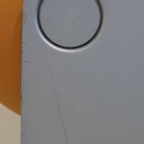 Pair of Space Age eyeball orange lamps by Massive Belgium