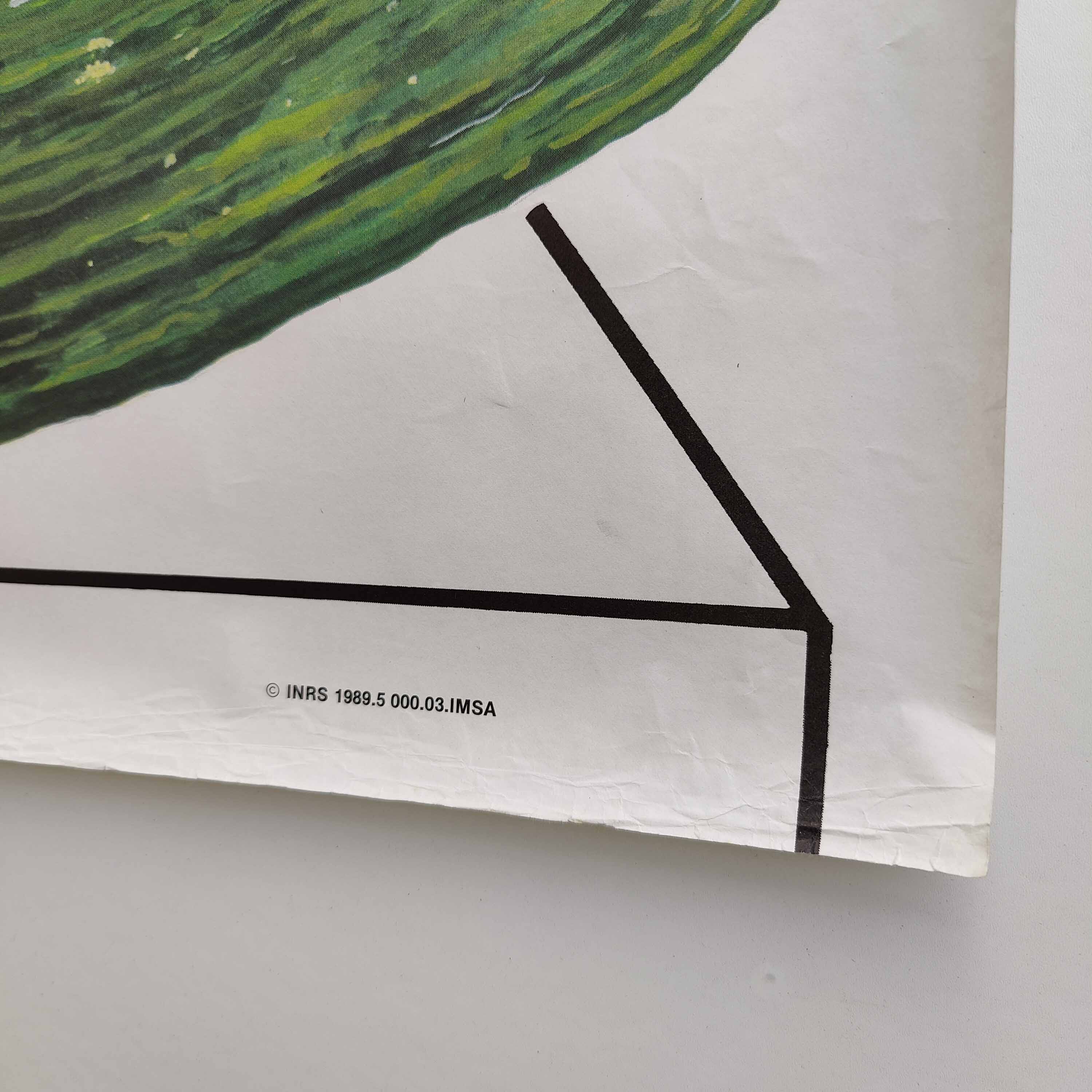 Vintage poster INRS 1989