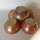 Set of 5 bowls in glazed stoneware size 00