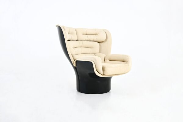 Fauteuil Elda de Joe Colombo pour Comfort, Italie, années 60