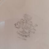 6 Assiettes plates Longwy. Modéle Betty.