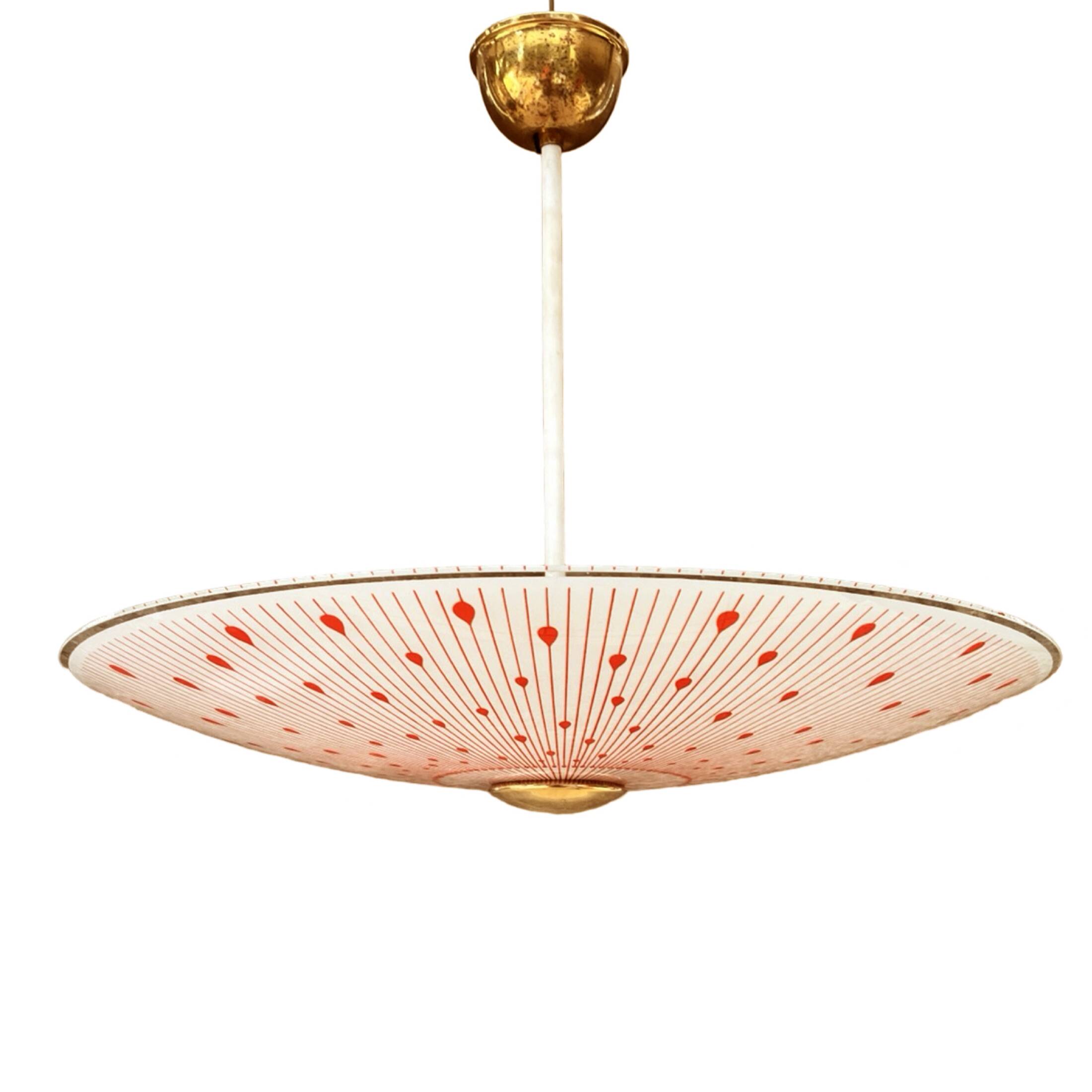 Brusel Napako style ceiling light, Czechoslovakia, 1960s.