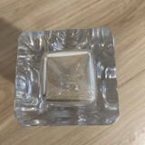 Very beautiful bottle / carafe, square in very heavy “crystal”
