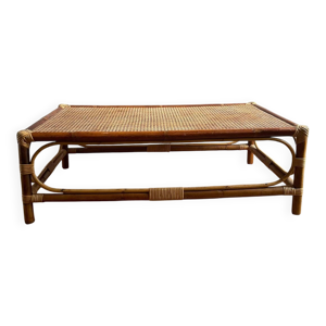Table basse rotin
