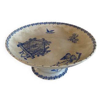 Old Compote Dish Terre de Fer Franco-British Company Sordoillet Cot