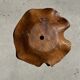Very large wavy flat leaf suspension in smooth teak D:60