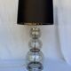 Large glass table lamp Delmas 1970