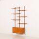 Scandinavian mid-century teak wall unit, 1970s