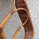 Rocking chair rotin et bois