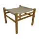 Vintage Safari Ottoman Footstool 70s design