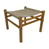 Vintage Safari Ottoman Footstool 70s design