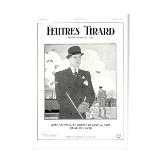 Vintage poster 30s Tirard