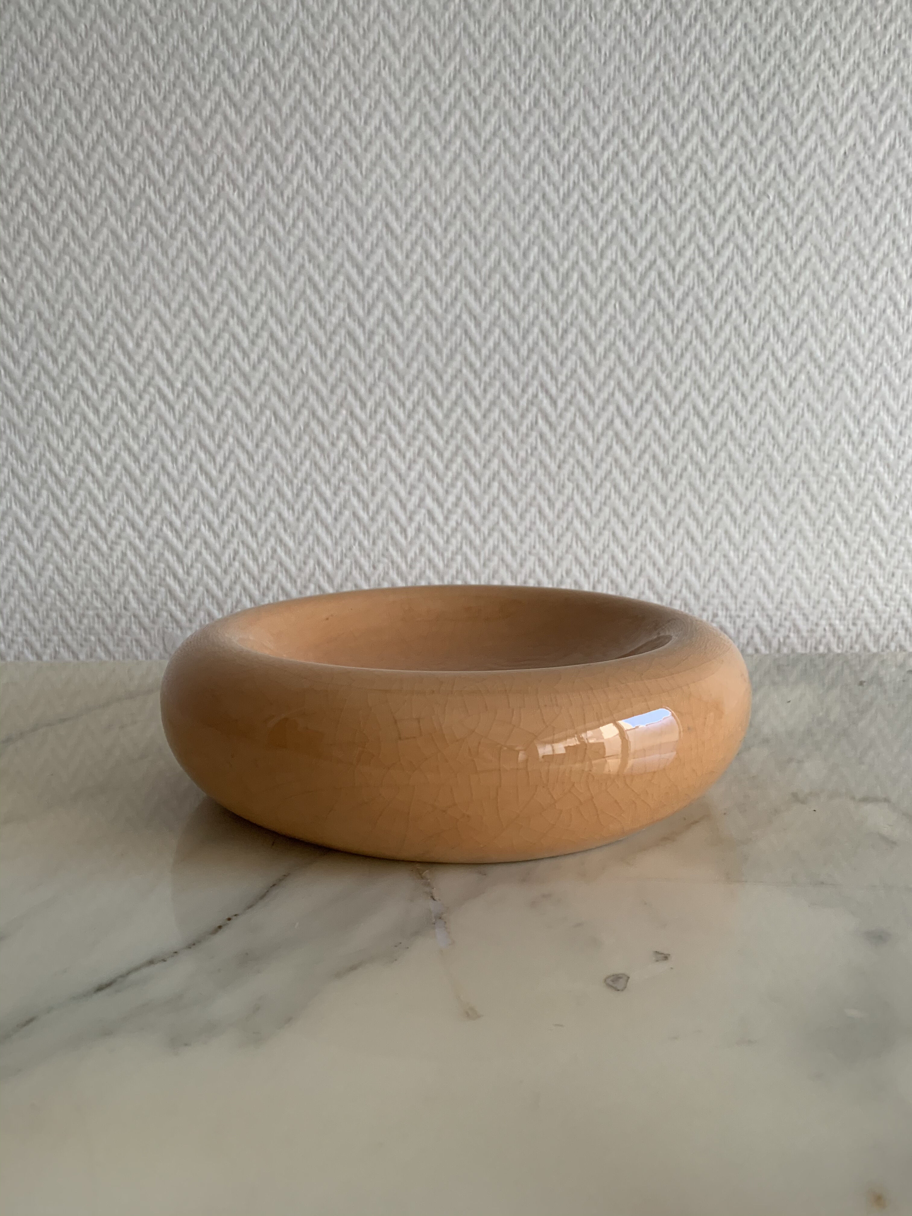 Orange ceramic cup François Chatain