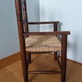 Children's straw armchair