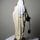 Statuette plaster ND of Mount Carmel, Olot workshops, glass eyes, 1920-1930